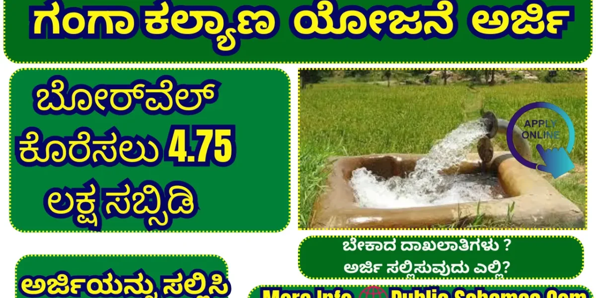 Ganga kalyana yojane ಗಂಗಾ ಕಲ್ಯಾಣ ಯೋಜನೆ 2025-26: ಅರ್ಜಿ ಸಲ್ಲಿಸುವ ವಿಧಾನ, ಅರ್ಹತೆ, Apply Online
