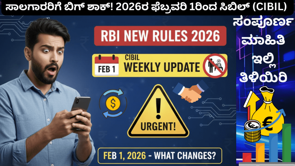 RBI New Rules 2026: ಫೆಬ್ರವರಿ 1ರಿಂದ ಸಾಲಗಾರರಿಗೆ ಹೊಸ ನಿಯಮ! ಶಾಕಿಂಗ್ ನ್ಯೂಸ್- ಸಂಪೂರ್ಣ ವಿವರ ಇಲ್ಲಿದೆ