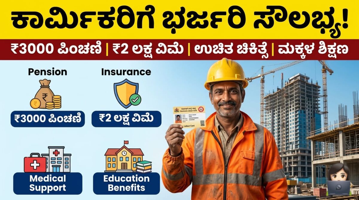 Labour Card Karnataka 2026 apply kannada