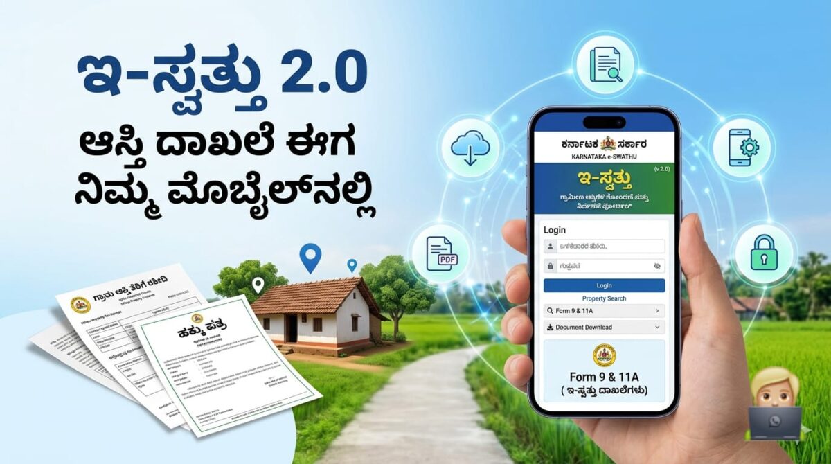 e swathu property Form 11A & 11B karnataka 2026